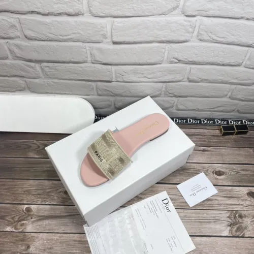Dior Women Shoes Mule DWAY SLIDE Luxury Brand Womens Sandals Slippers with Original Box