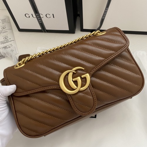 Gucci Womens Bags Shoulder Messenger Bag Luxury Brand Small GG Marmont bag with Original Box