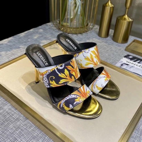 Versace Womens Shoes Mule Sandals High Heel 10cm