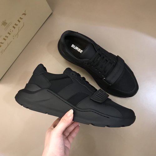 Burberry Mens Shoes Sneakers Fashion Type Luxury Brand Vintage Check Cotton Sneaker with Original Box