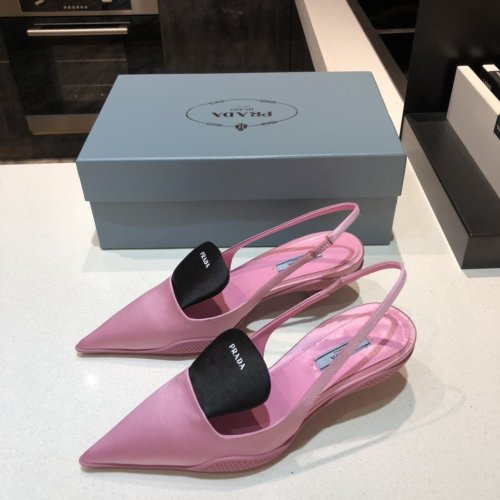 Prada Womens Shoes Two-tone Nylon Gabardine Pumps