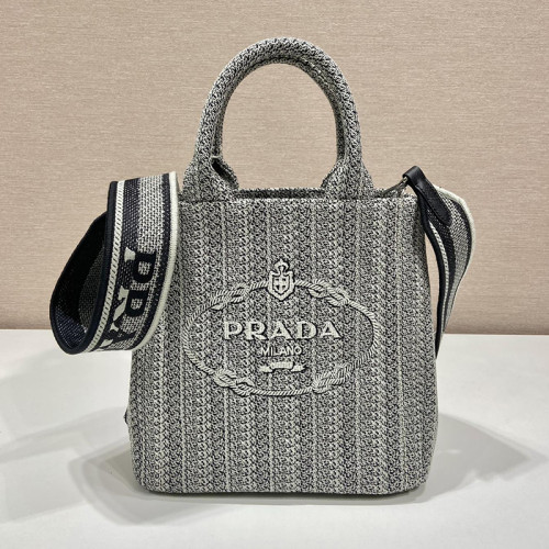 Prada Womens Bags Shoulder Messenger Bags Handbags Luxury Brand Prada Embroidered handbag 1BA343_2FJ7_F0049_V_NOO with Original Box