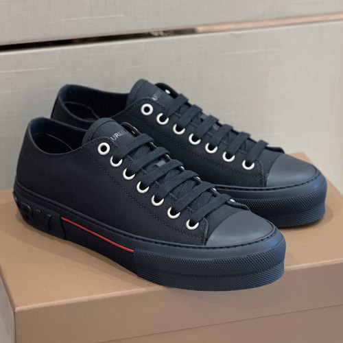 Burberry Mens Shoes Sneakers Fashion Type Luxury Brand Vintage Check Cotton Sneaker with Original Box