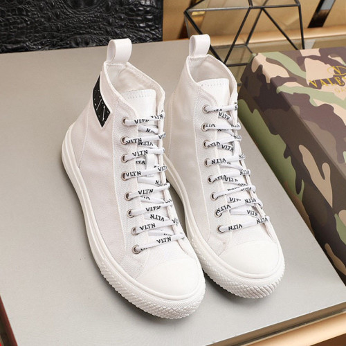 Valentino Men Shoes Fashion Design Luxury Brand Giggies High-Top Fabric Sneaker