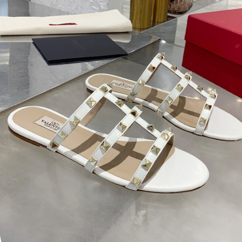 Valentino Women Shoes Mule Flip Flop Sandals ROMAN STUD SLIDE SANDAL IN QUILTED NAPPA with Original Box Luxury Brand