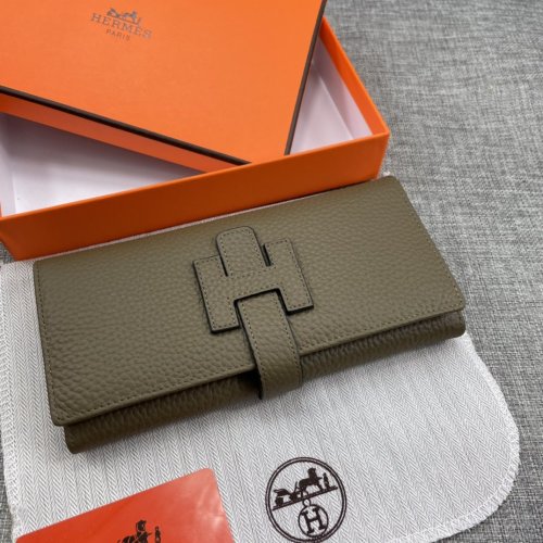 Hermes Womens Mens Wallets Purse Bag Clutch Leather Design Coin Bag with Original Box