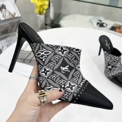 Louis Vuitton Womens Shoes Pumps Sandals Slippers Leather Design Luxury Brand Summer Fashion Sandals with Original Box 9.5cm Heel