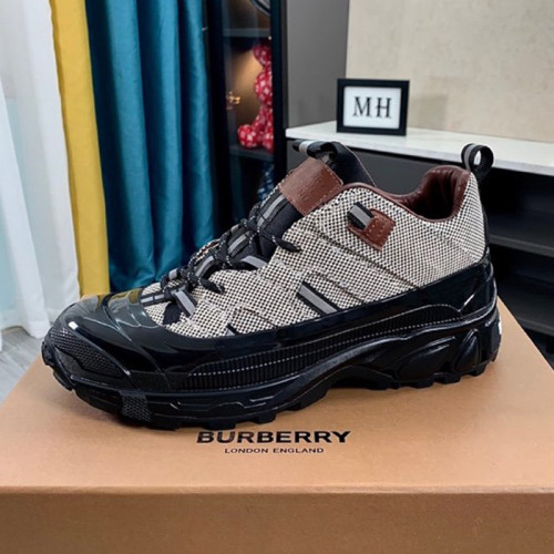 Burberry Men Shoes Sneakers Luxury Brand Vintage Check Cotton Arthur Sneakers With Original Box