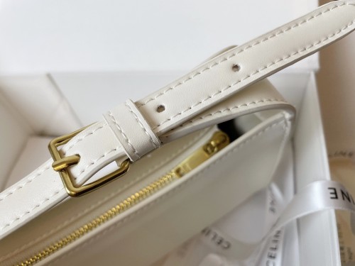 Celine Womens Bags Crossbody Design Luxury Brand CROSSBODY OVAL PURSE CUIR TRIOMPHE IN SMOOTH CALFSKIN with Original Box