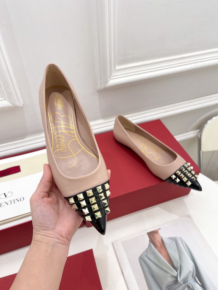 Valentino Womens Shoes ROCKSTUD SLINGBACK PUMP WITH SCULPTED HEEL IN KIDSKIN with Original Box