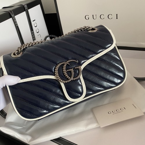 Gucci Womens Bags Shoulder Messenger Bag Luxury Brand Small GG Marmont bag with Original Box