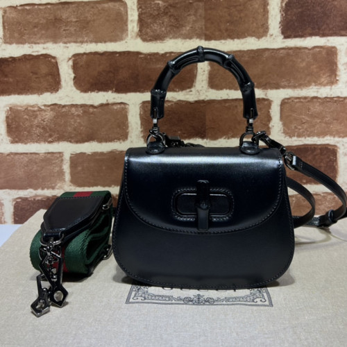 Gucci Womens Bags Handbags Shoulder Messenger Bags Luxury Brand Gucci Bamboo 1947 jumbo GG mini bag 686864 10ODP 1060 with Original Box