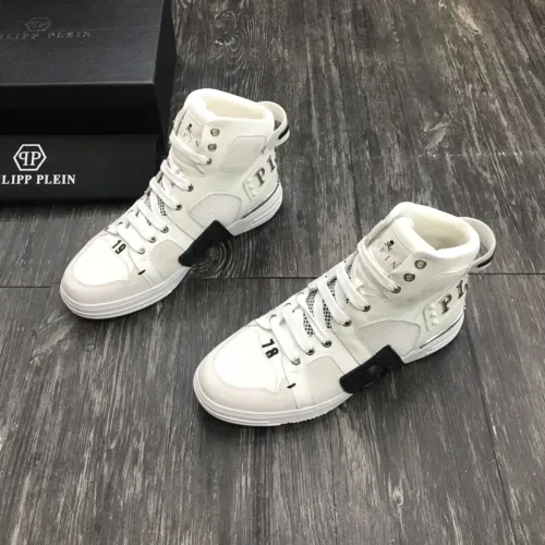 Philipp Plein Men Shoes High Top Sneaker Fashion Design Luxury Brand
