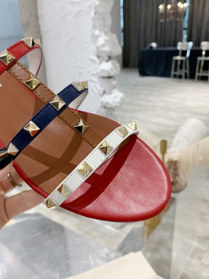 Valentino Women Shoes Mule Flip Flop Sandals ROMAN STUD SLIDE SANDAL IN QUILTED NAPPA with Original Box Luxury Brand