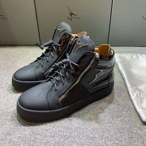 Giuseppe Zanotti Mens Shoes Luxury Brand High Top Sneakers Coby