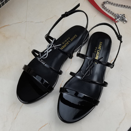 Yves Saint Laurent YSL Women Shoes Sandals Slippers Luxury Brand Genuine Leather Sole Womens Slippers with Original Box