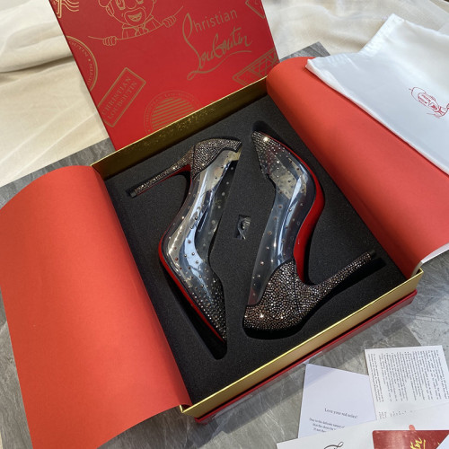 Christian Louboutin Womens Shoes Degrastrassita High Heels Shoes Pumps 10CM