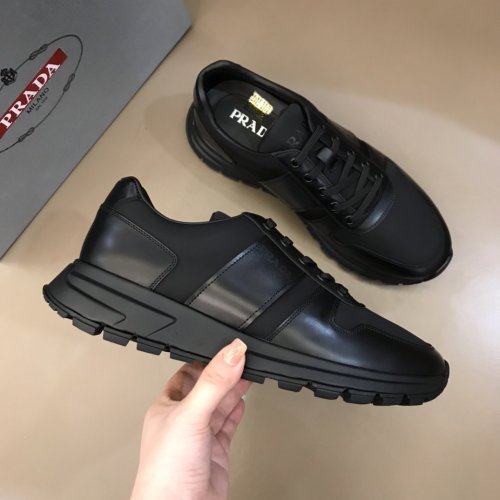 Prada Mens Shoes Sneakers Casual Shoes for Men Luxury Brand Breathable Fashion Sneakers with Original Box