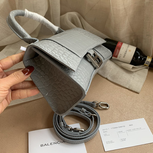 Balenciag Womens Bags Hourglass Small Top Handle Bag