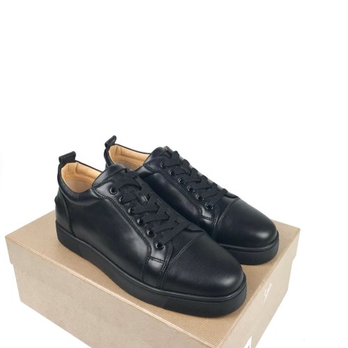 Christian Louboutin Mens Shoes Luxury Brand Red Bottom Design Louis Junior Spikes Flat with Original Box CL sneakers