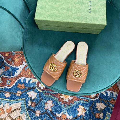 Gucci Womens Shoes Mules Women's Slide Sandal with Double G 619893 2HK80 9795