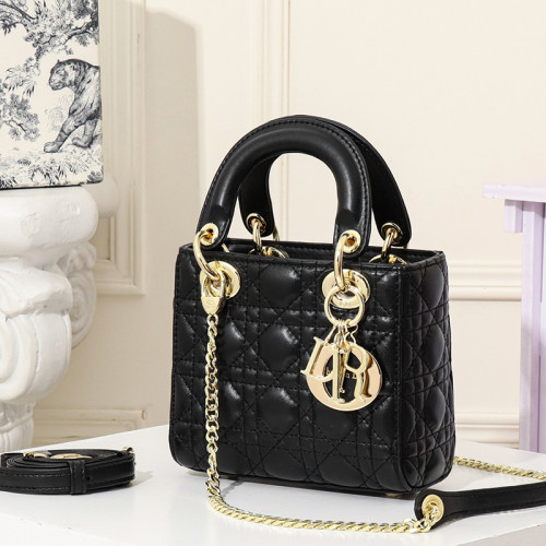 Dior Womens Bags Handbags Luxury Fashion LADY DIOR D-LITE BAG with Original Box