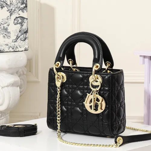 Dior Womens Bags Handbags Luxury Fashion LADY DIOR D-LITE BAG with Original Box
