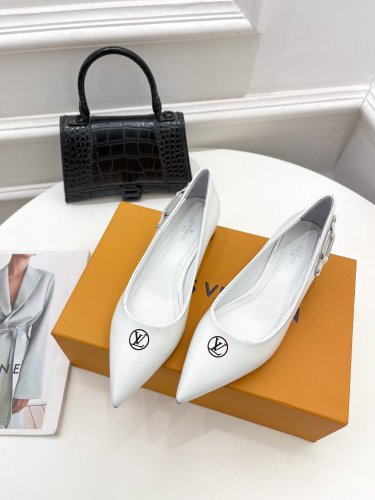 Louis Vuitton Womens Shoes Pumps Sandals Leather Design Luxury Brand Fashion Sandals with Original Box