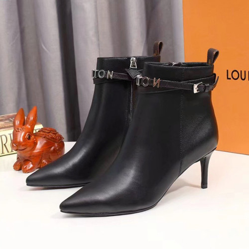 Louis Vuitton Women Shoes Boots Fashion Ankle Boots Luxury Brand Leather Design with Original Box