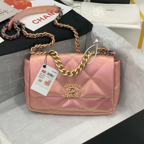 Chanel Womens Bags Shoulder Messenger Bags Chanel 19 Flap Bag Luxury Brand with Original Box