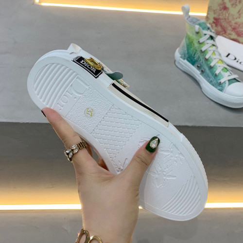 Dior Womens Mens Shoes Sneakers Luxury Brand Unisex Design B23 High-Top Sneaker with Box