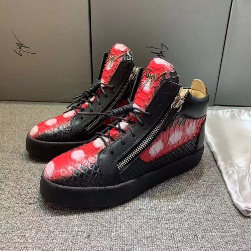 Giuseppe Zanotti Mens Shoes Luxury Brand High Top Sneakers Coby