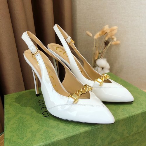 Gucci Womens Shoes Slingback Pumps 10.5cm