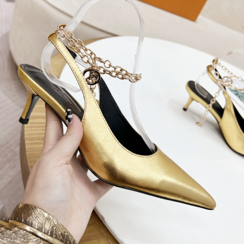 Louis Vuitton Womens Shoes Pumps Sandals Leather Design Luxury Brand Fashion Sandals with Original Box 5cm Heel