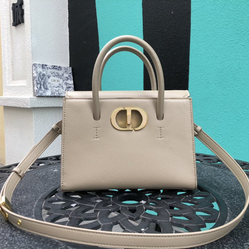Dior Womens Bag Handbag MEDIUM ST HONORÉ TOTE Beige Grained Calfskin M9321UMBA_M925