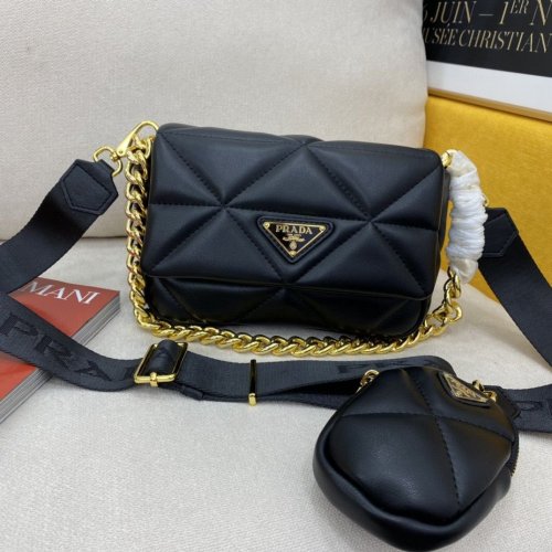 Prada Womens Bags Shoulder Messenger Bags Luxury Brand Prada with Original Box