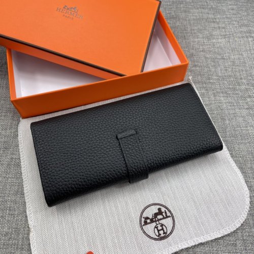 Hermes Womens Mens Wallets Purse Bag Clutch Leather Design Coin Bag with Original Box