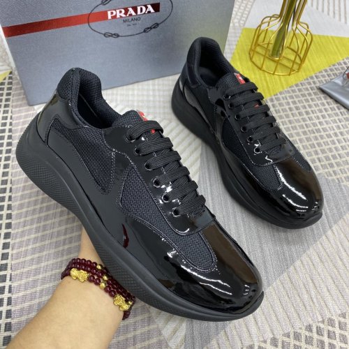 Prada Mens Shoes Sneakers Casual Shoes for Men Luxury Brand Breathable Fashion Sneakers with Original Box