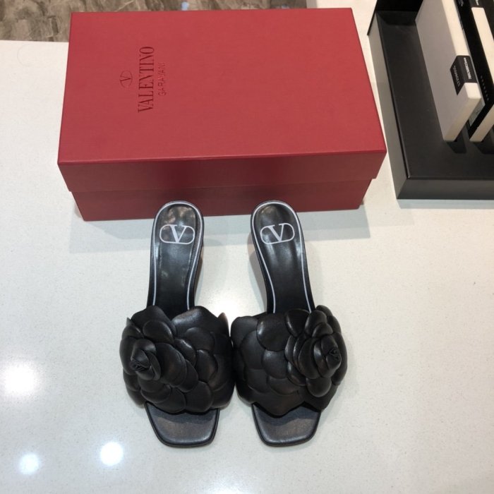 Valentino Womens Shoes VALENTINO GARAVANI ATELIER SHOES 03 ROSE EDITION SLIDE SANDAL 55MM