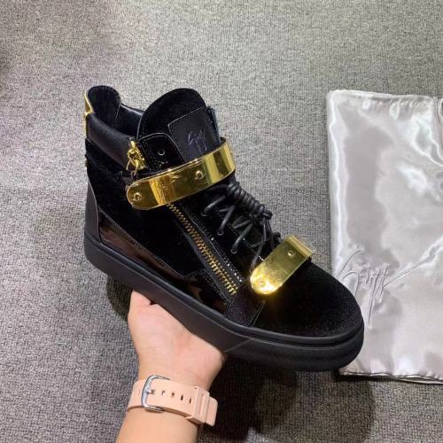 Giuseppe Zanotti Mens Shoes Luxury Brand High Top Sneakers Coby