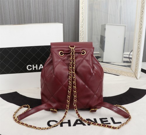 Chanel Womens Bags Drawstring Backpack
