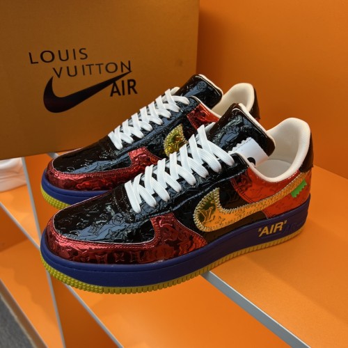 Louis Vuitton Men Shoes Fashion Sneakers Design Luxury Brand LVXNIKE Air Force Sneakers with Original Box