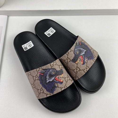 Gucci Mens Shoes Sandals Slides Slippers Luxury Brand Thick Sole Design with Original Box