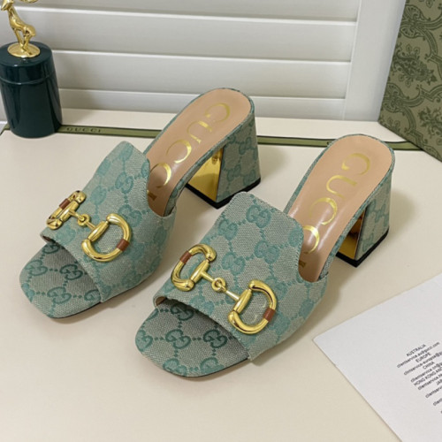 Gucci Womens Shoes Sandals Casual Design Luxury Brand Classic Leather Women's slide sandal with Horsebit with Original Box