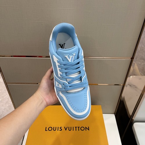 Louis Vuitton Men Shoes Fashion Sneakers Design Luxury Brand LV TRAINER SNEAKER with Original Box 1A9ZC2