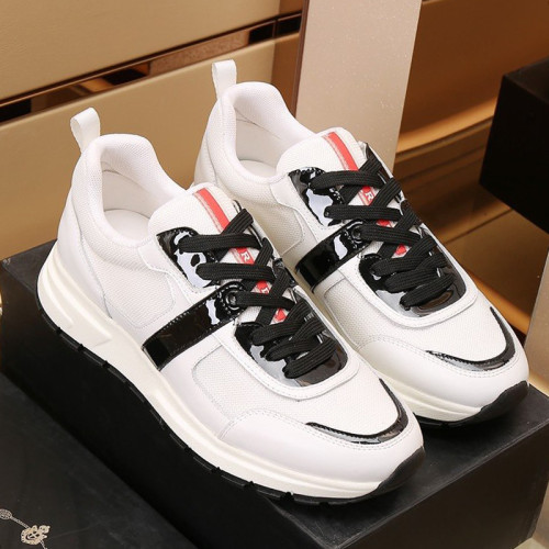 Prada Mens Shoes Sneakers Casual Shoes for Men Luxury Brand Breathable Fashion Sneakers with Original Box