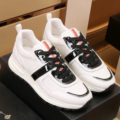 Prada Mens Shoes Sneakers Casual Shoes for Men Luxury Brand Breathable Fashion Sneakers with Original Box