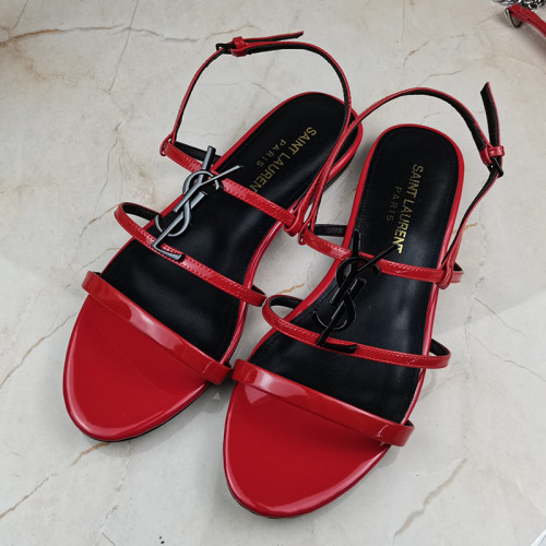 Yves Saint Laurent YSL Women Shoes Sandals Slippers Luxury Brand Genuine Leather Sole Womens Slippers with Original Box