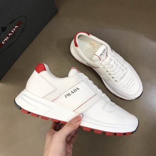 Prada Mens Shoes Sneakers Casual Shoes for Men Luxury Brand Breathable Fashion Sneakers with Original Box