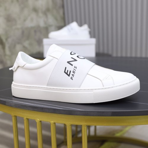 Givenchy Men Shoes Fashion Type Luxury Brand GIVENCHY SNEAKERS IN LEATHER WITH LATEX BAND with Original Box